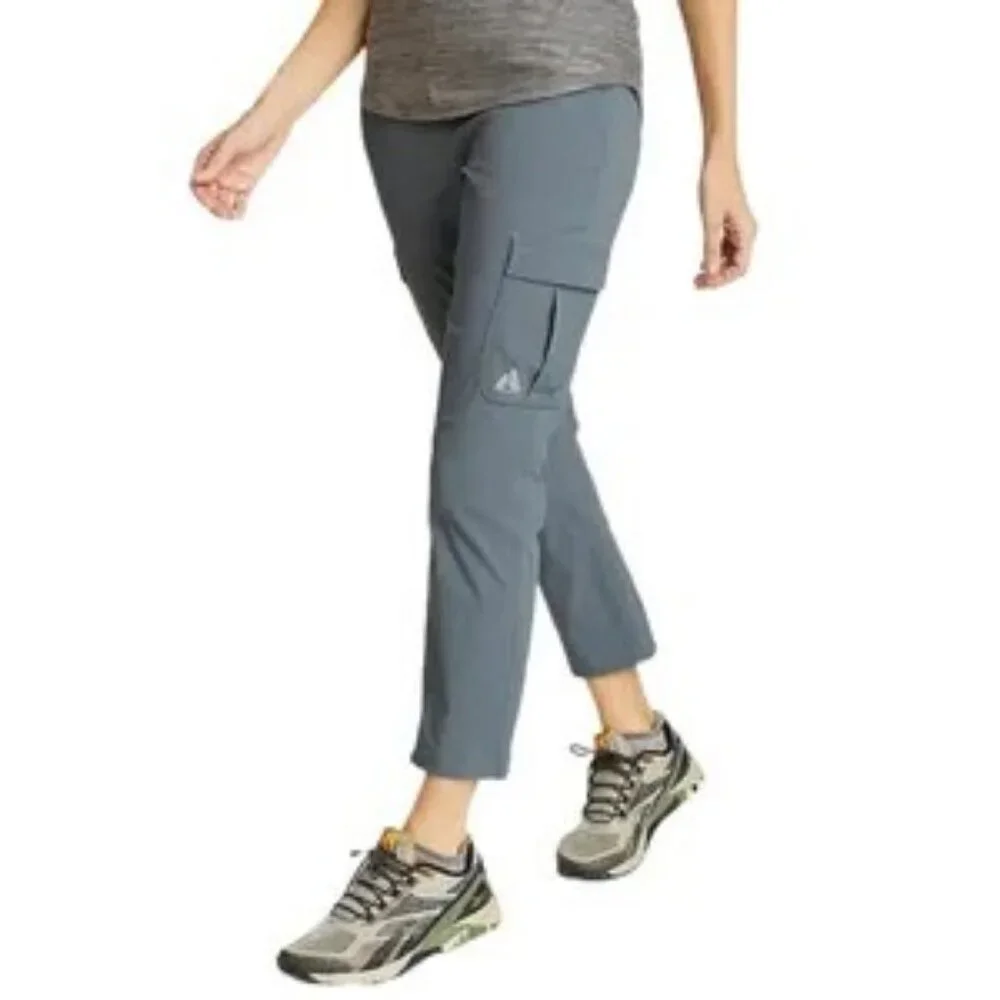 Eddie Bauer Women's Guide Ripstop Cargo Ankle Pants in Mulberry Size 8 - Picture 6 of 6